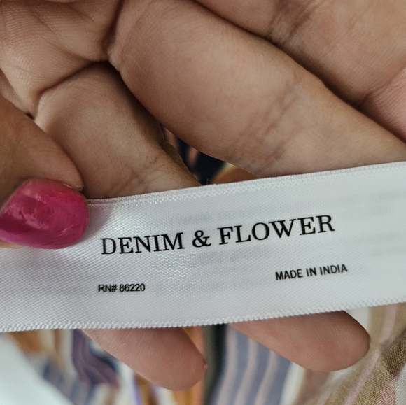 Denim and flower by Ricky Singh striped button down shirt - Picture 4 of 6